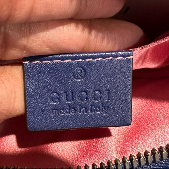 SOLD / Gucci Marmont belt bag Cobalt blue velvet - Picture 5 of 8